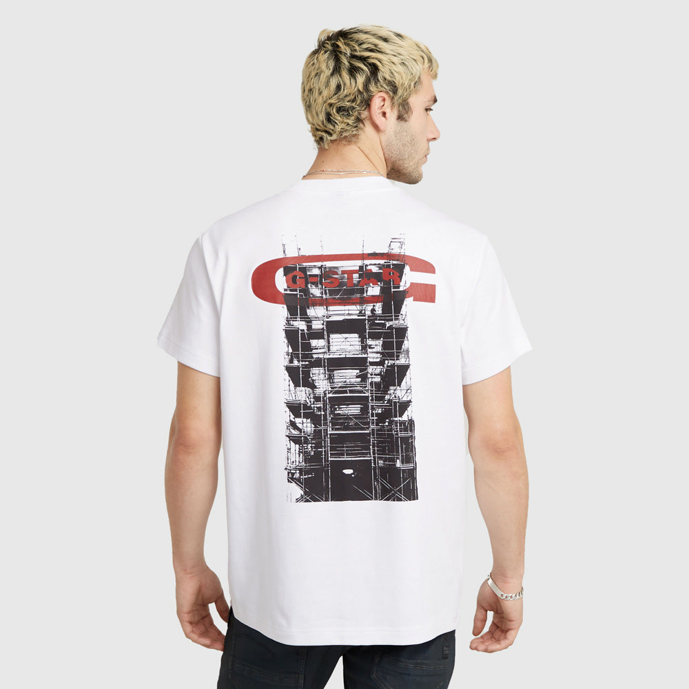 Scaffolding Back T-Shirt - White