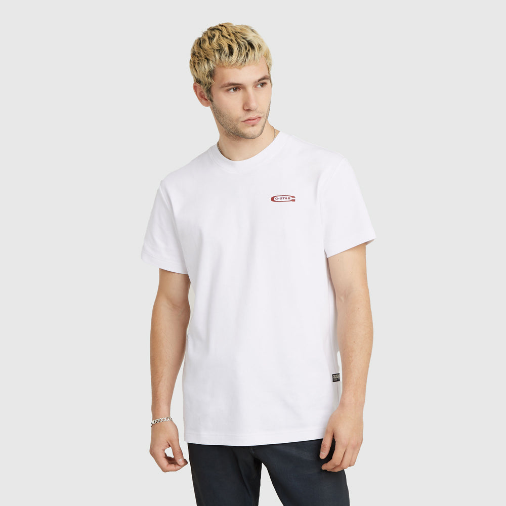 G-Star Scaffolding Back T-Shirt - White |ThirdBaseUrban