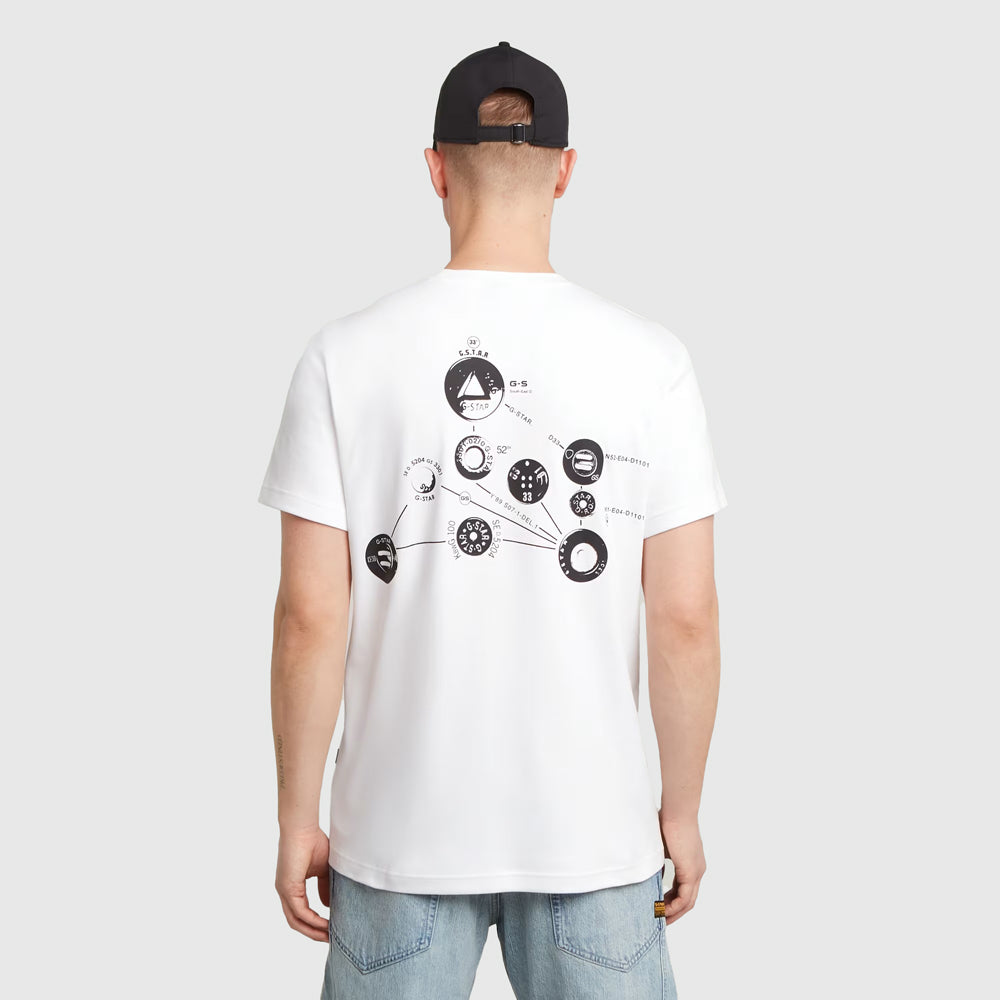 Trims Back T-Shirt - White