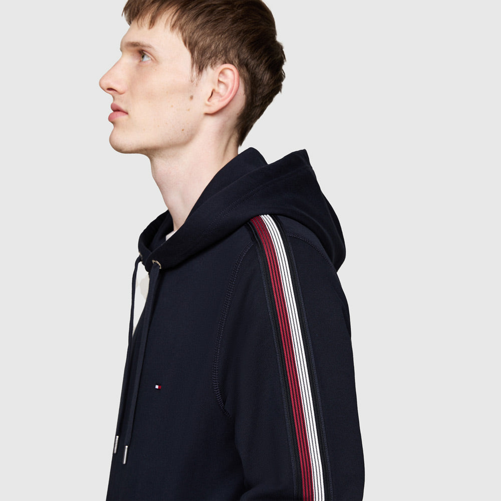 Global Stripe Hoody - Navy