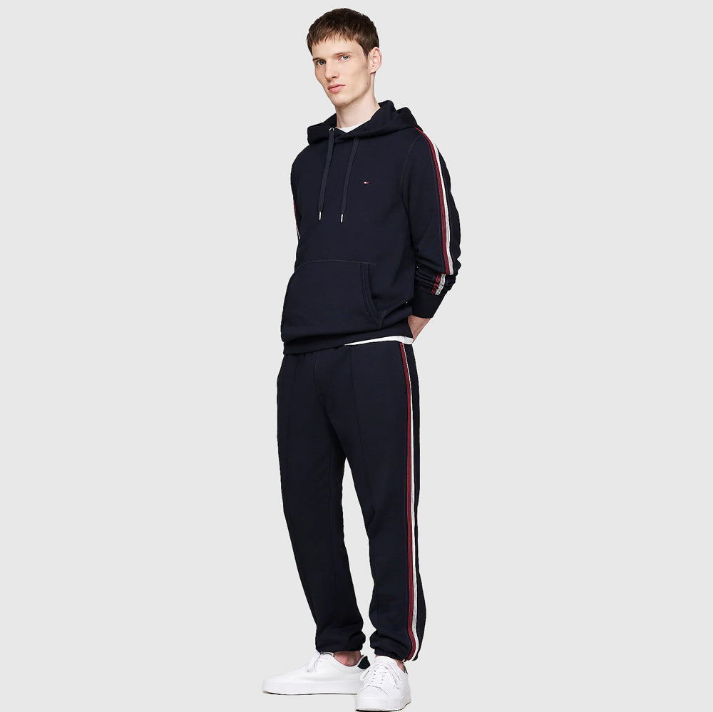 Global Stripe Tape Sweatpants - Navy