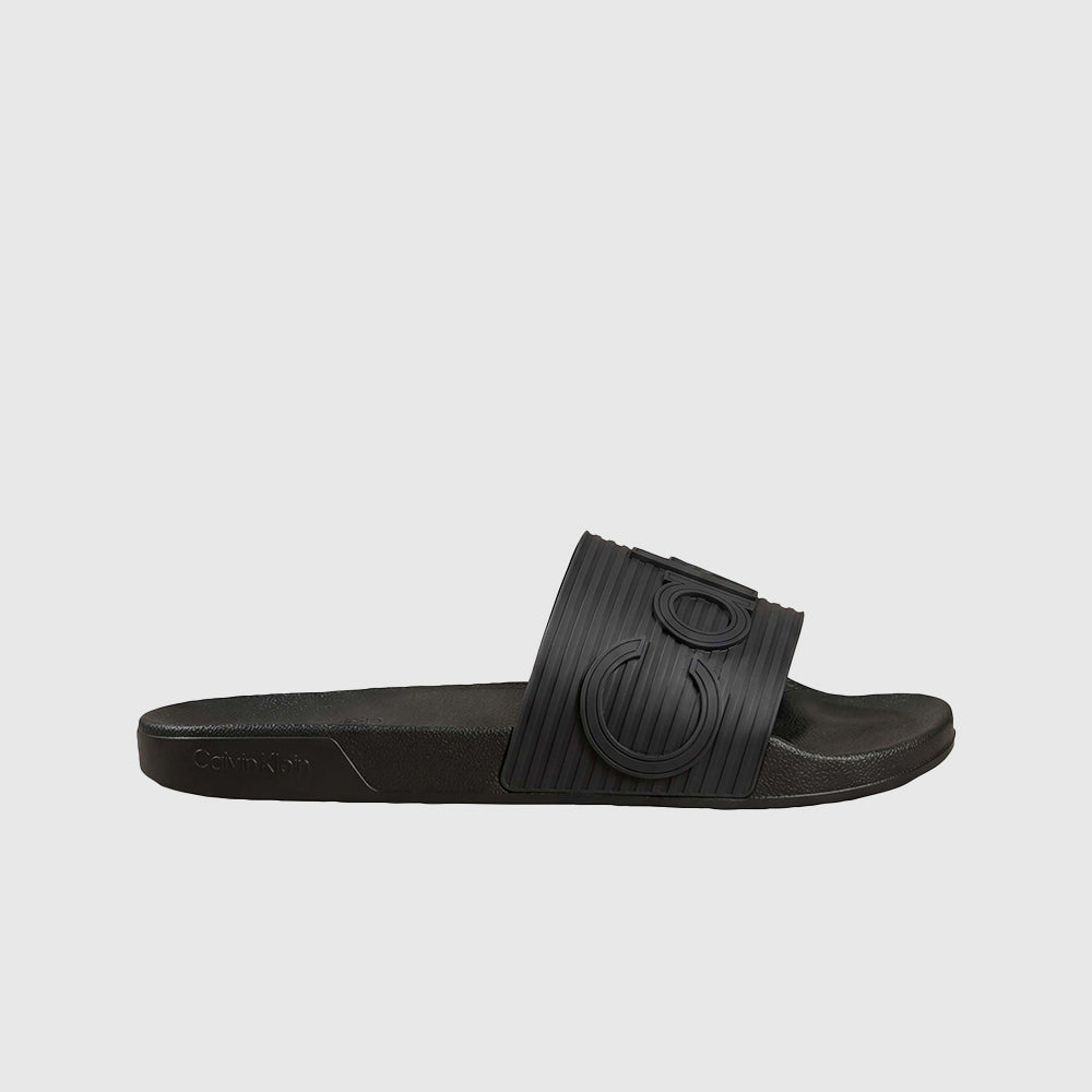 Emblem Logo Slides - Black