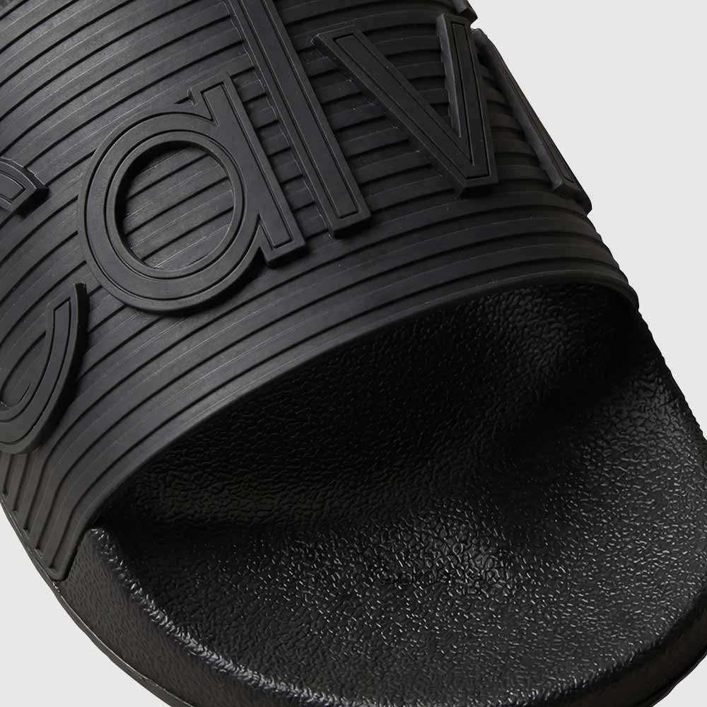 Emblem Logo Slides - Black