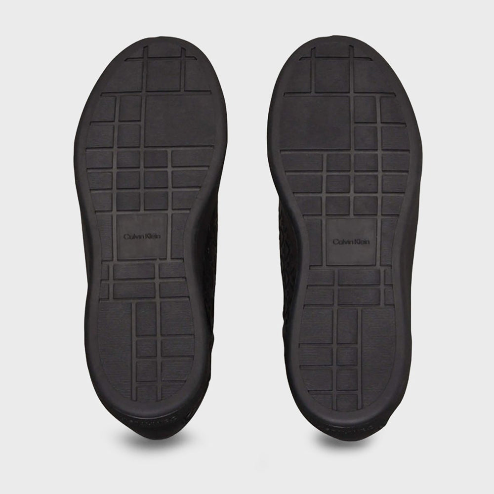 Basket Cup Lace Up Sneakers - Black