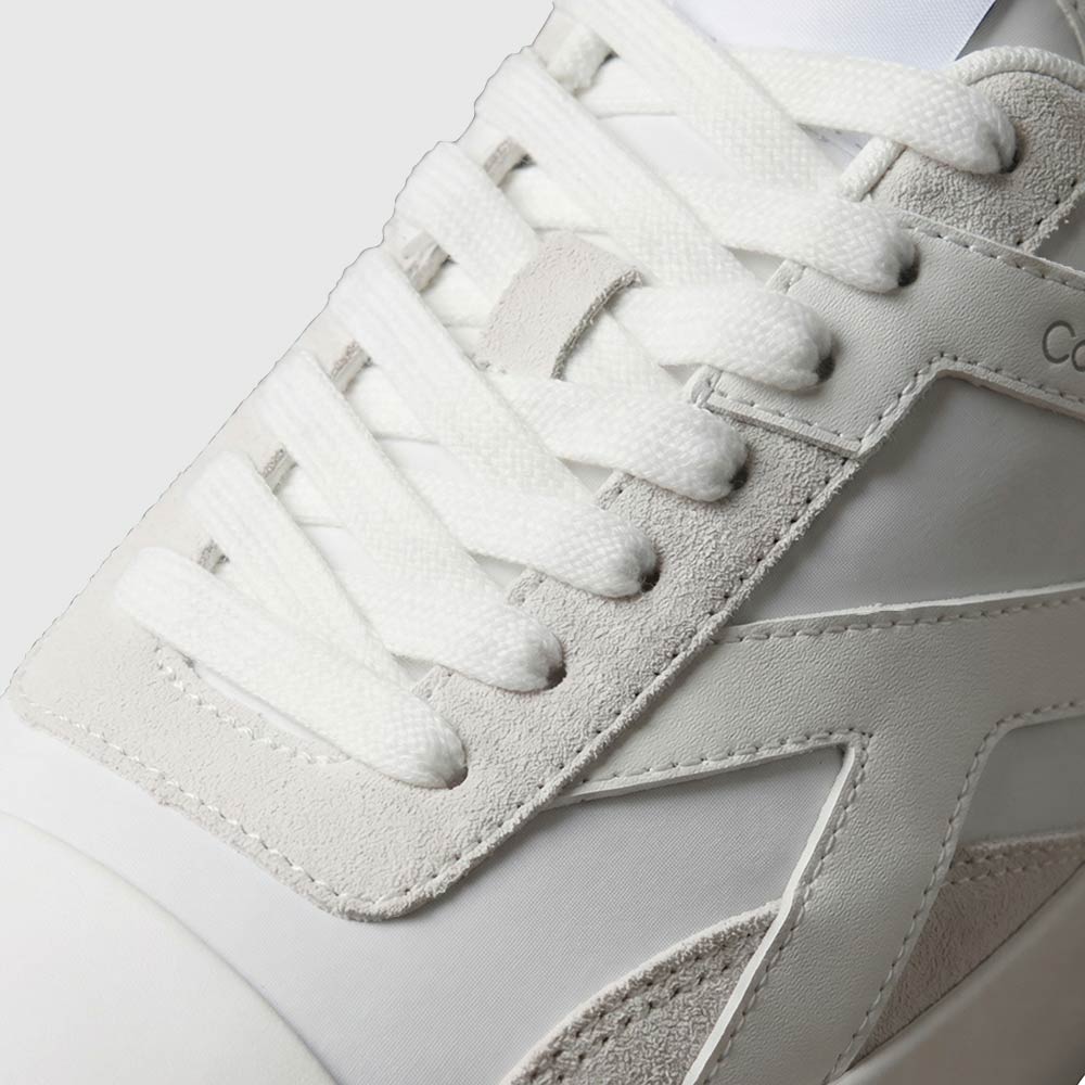 Vulcanized Laceup Sneaker - White