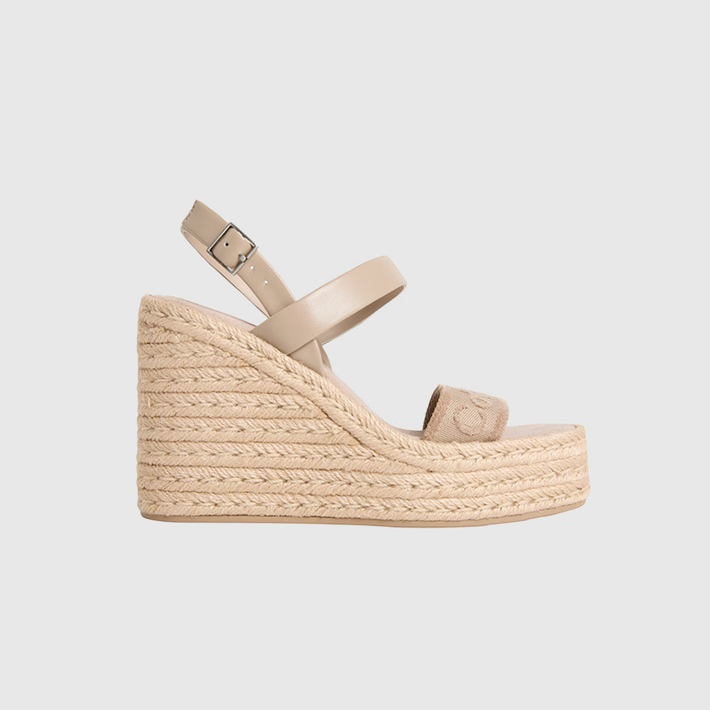 Wedge Espadrille - Light Brown