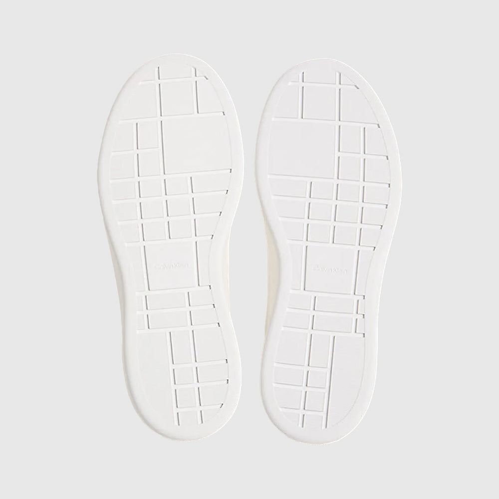 Basket Cupsole Lace Up Leather Sneaker - White