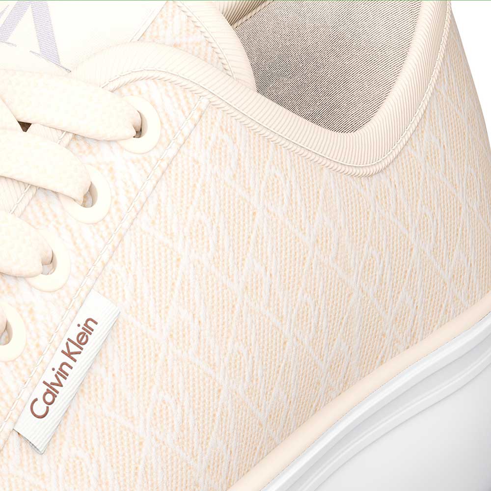 Vulcanized Flatform Sneaker - Beige