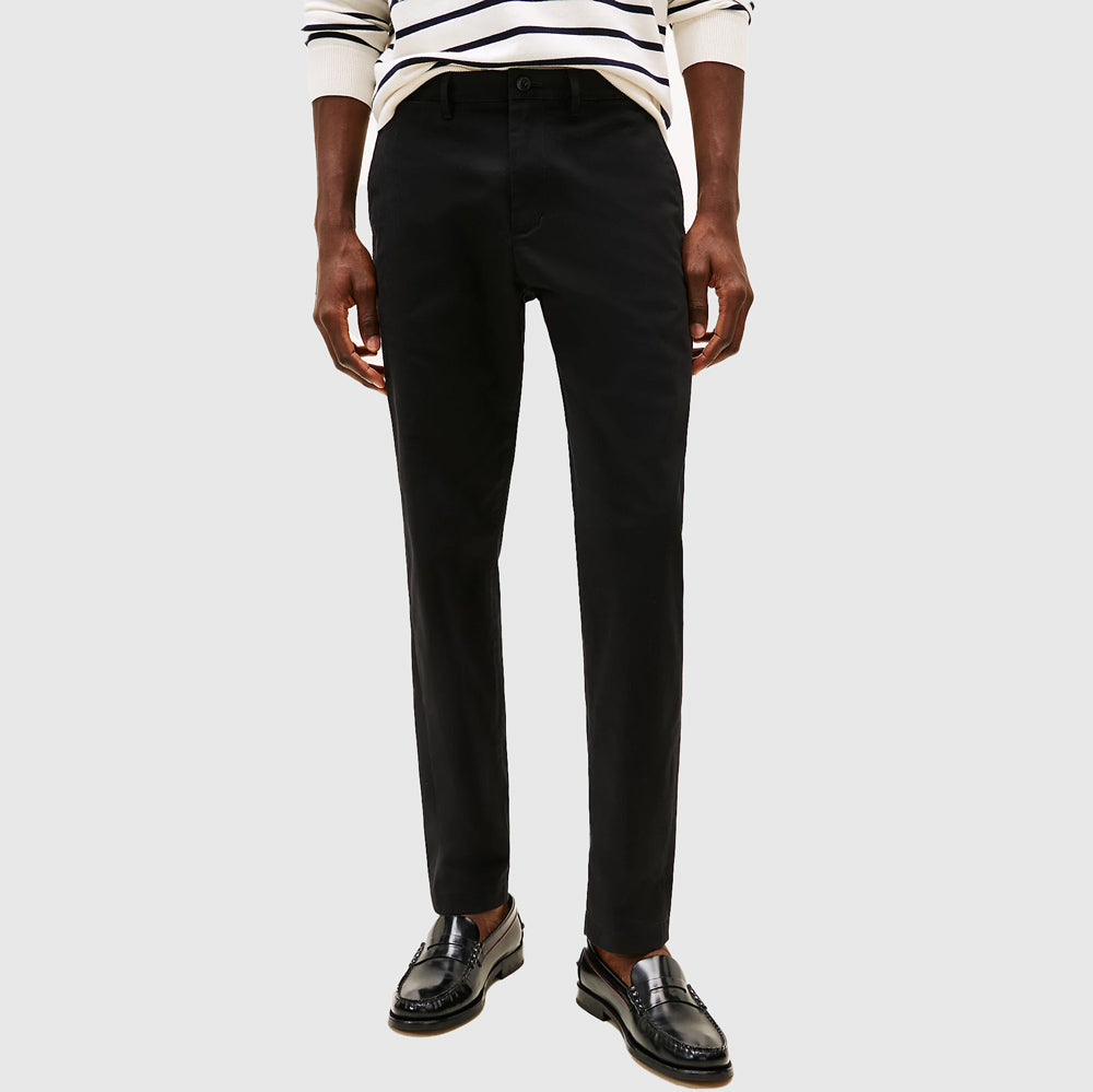 Tommy Hilfiger Satin Harlem Chino - Black Harlem Chino - Black |ThirdBaseUrban