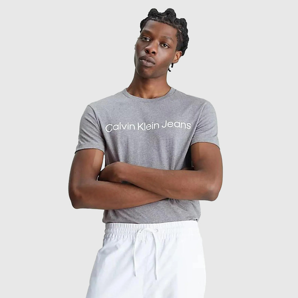 Calvin Klein Institutional Slim T- Shirt - Grey  |ThirdBaseUrban