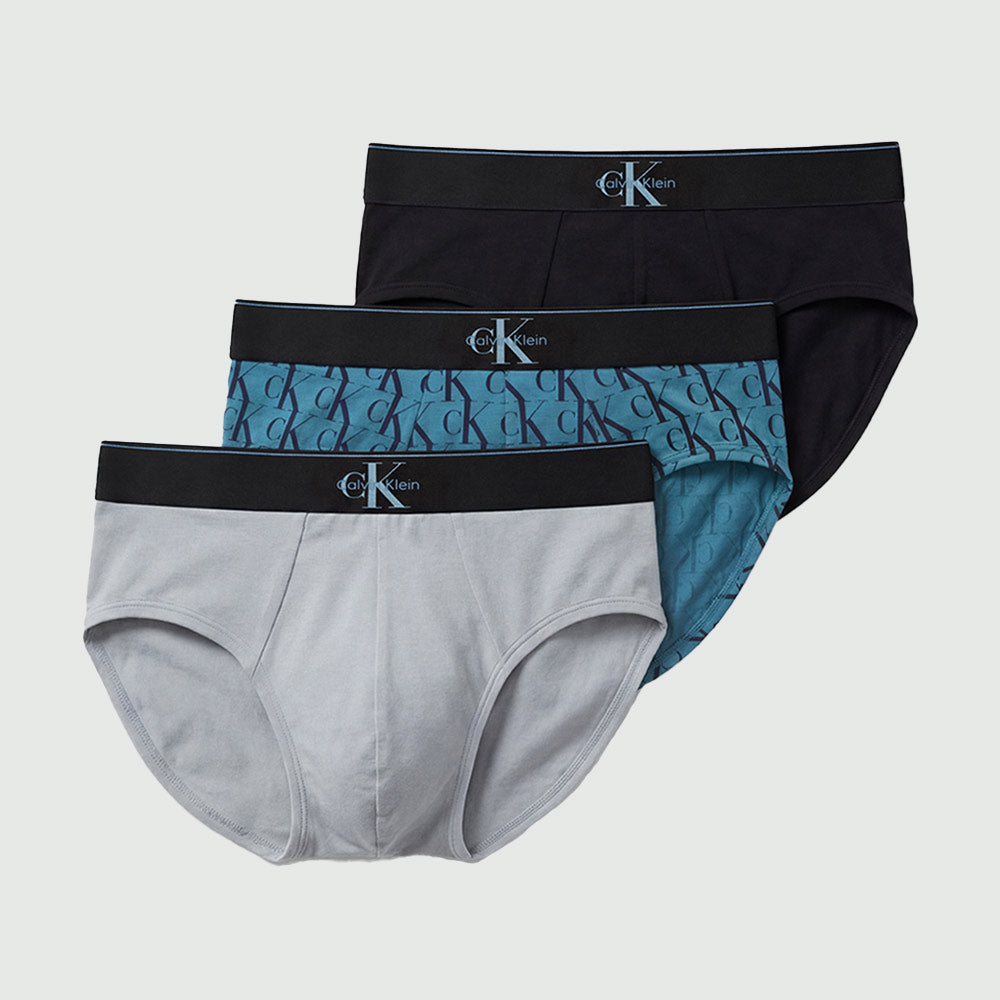 3 Pack Hip Brief - Blue Multi