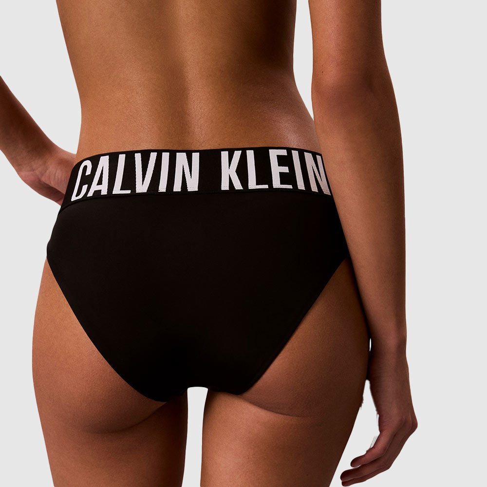Logo Band Swim Bikini Bottom - Black