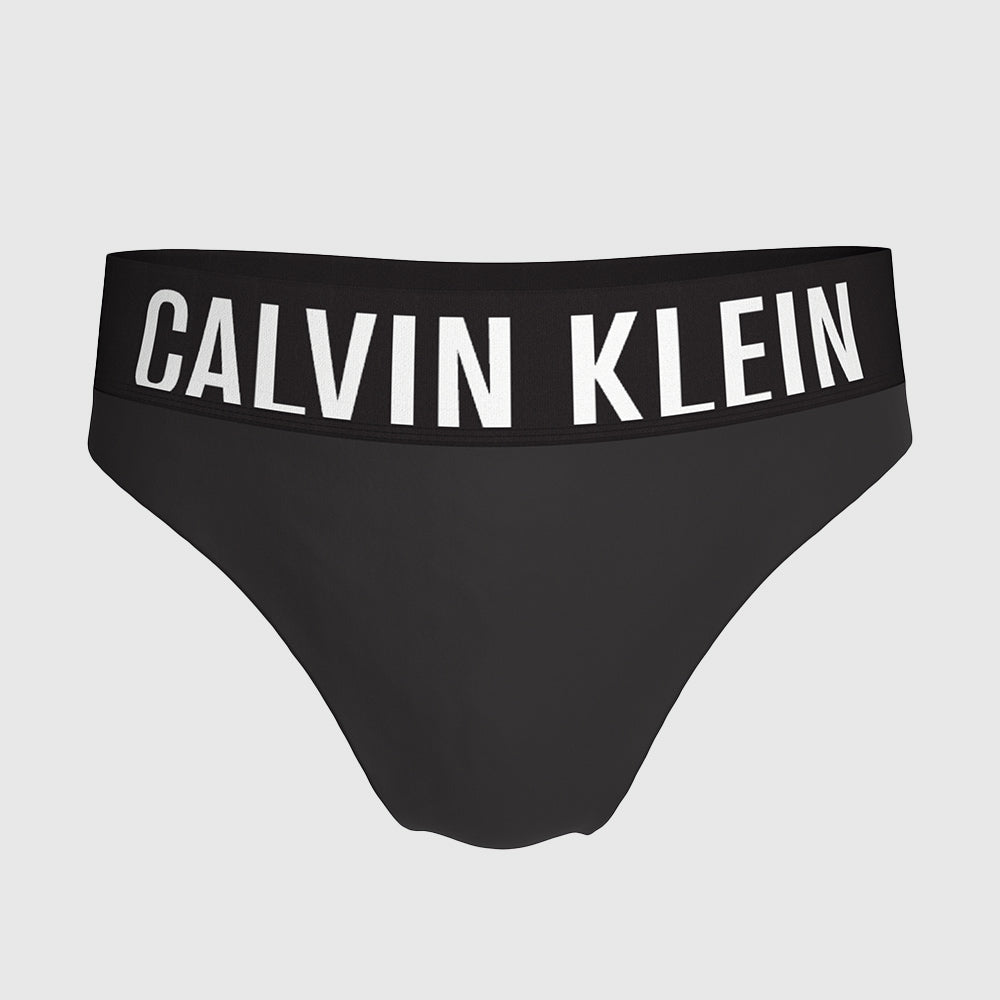 Logo Band Swim Bikini Bottom - Black