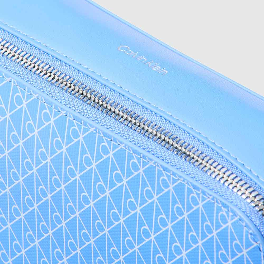 Allover Monogram Logo Camera Bag - Blue