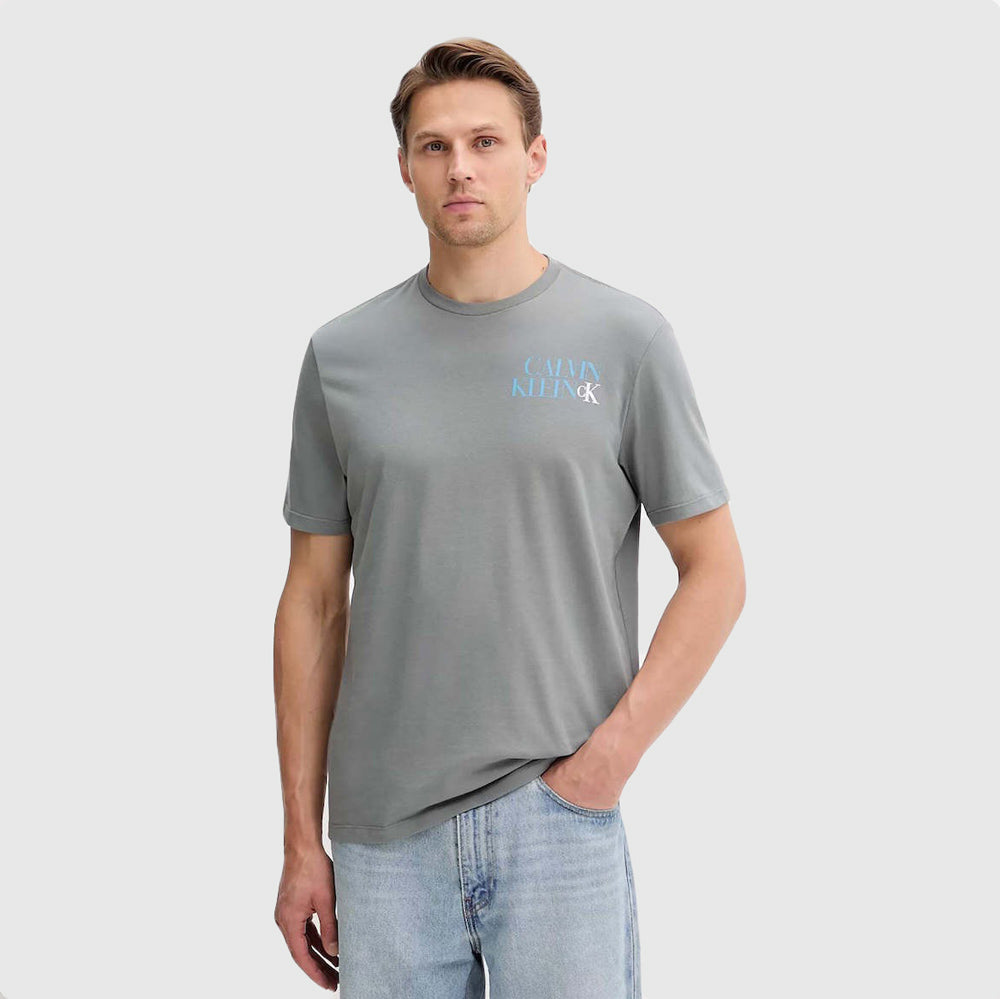 Stack Graphic T-Shirt - Grey