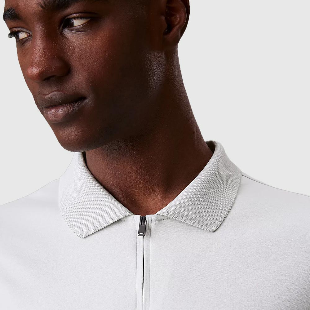 Liquid Touch Zip Golfer - Light Grey