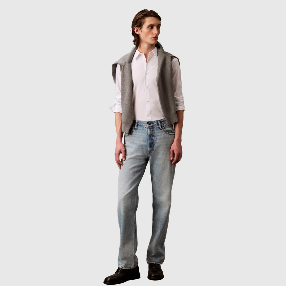 Solid Slim Shirt - White