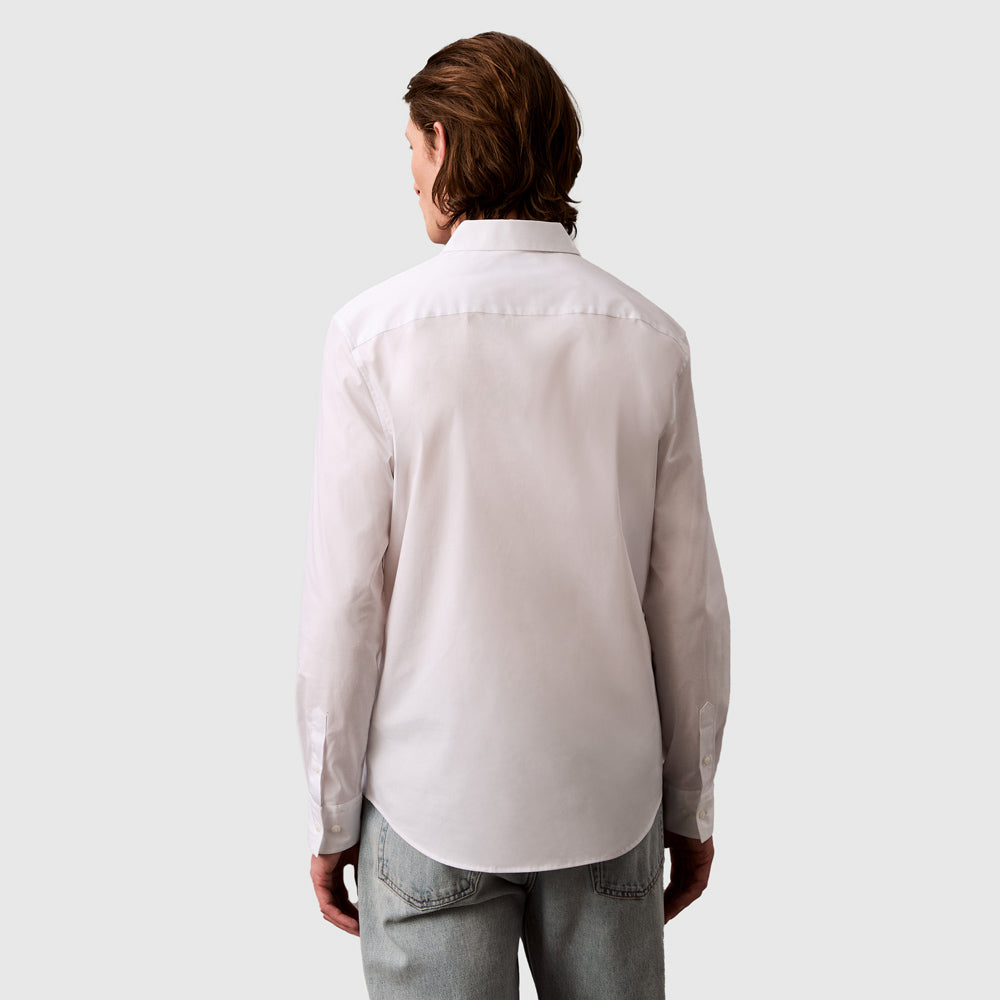 Solid Slim Shirt - White