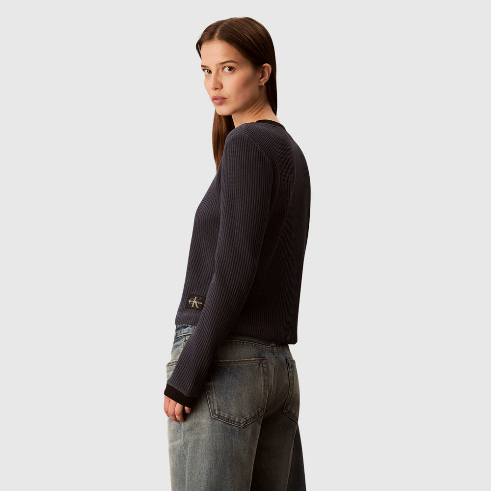 Waffle T-Shirt - Navy