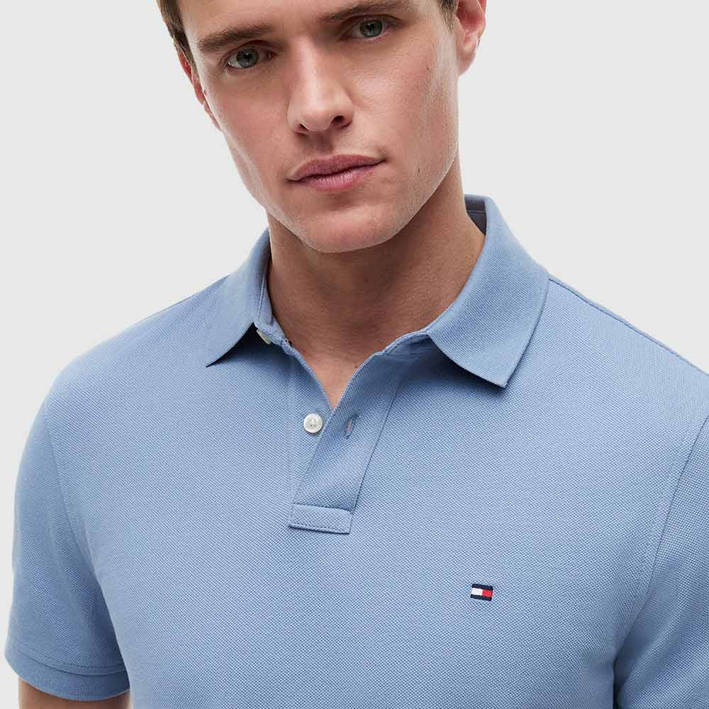 1985 Regular Fit Pique Polo Shirt - Blue
