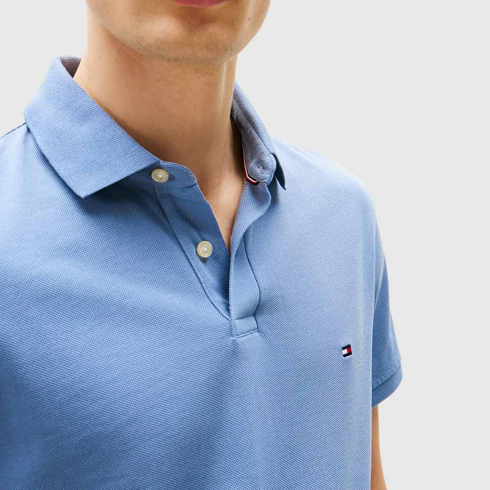 1985 Regular Fit Pique Polo Shirt - Blue