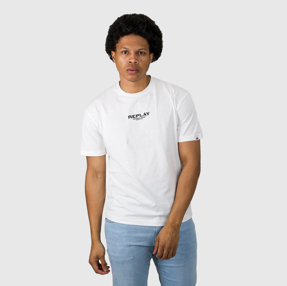 Replay Basic Jersey 30/1 T-Shirt - White |ThirdBaseUrban