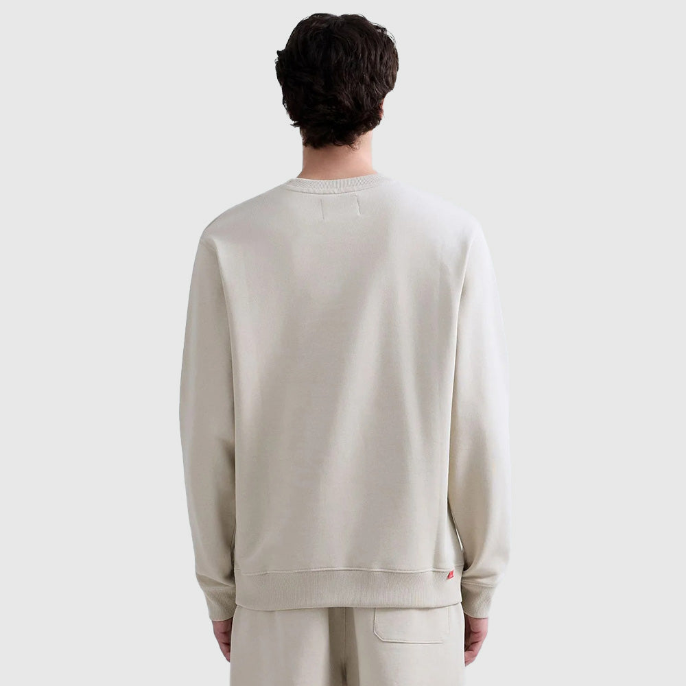 Cotton Terry Fleece Sweat Top - Beige