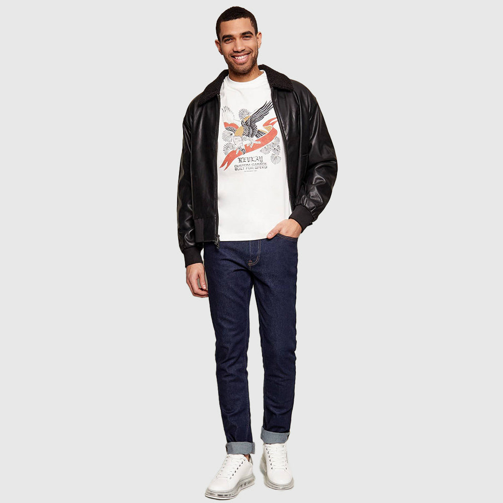 Piece Dyed Heavy Cotton T-Shirt - White