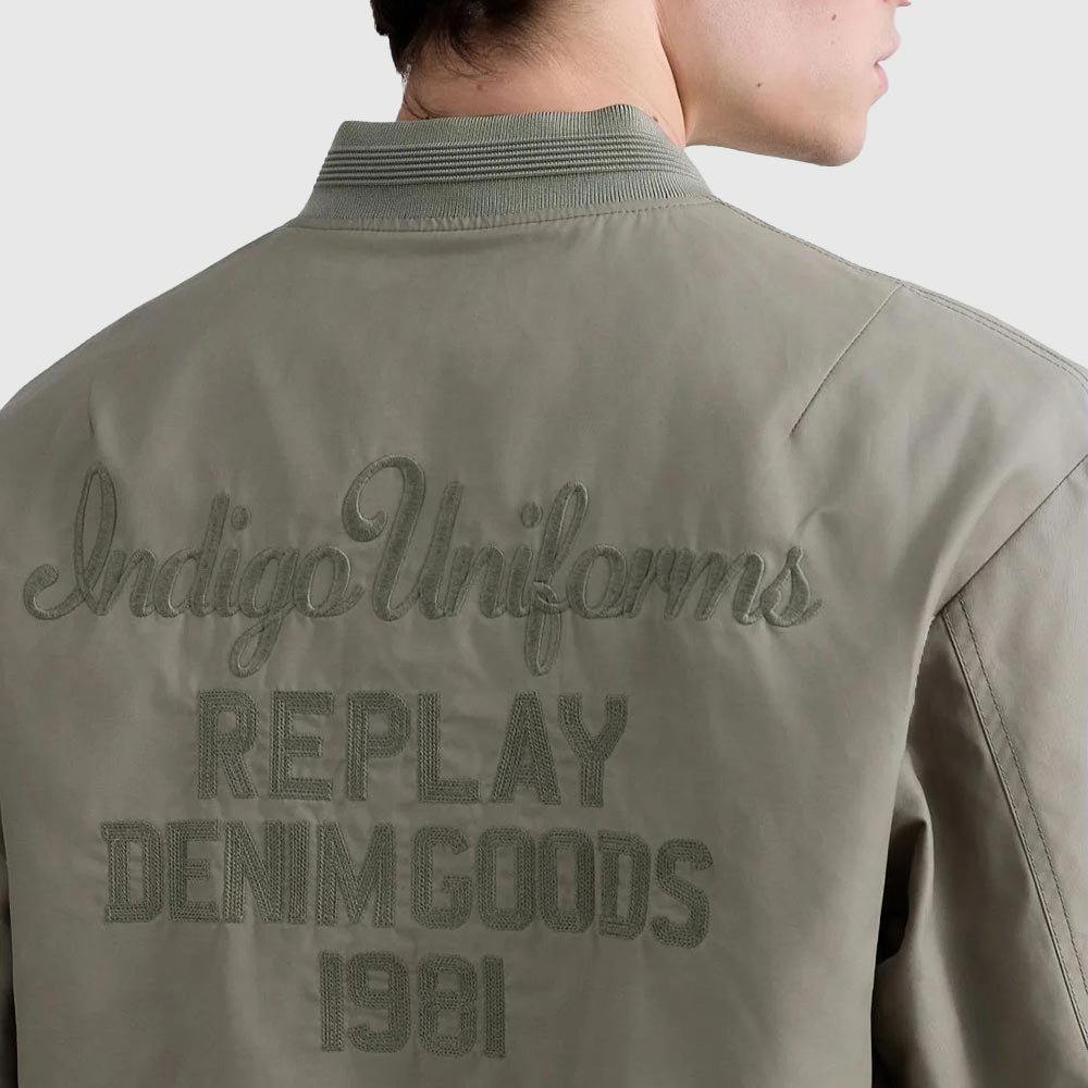 Cotton Nylon Twill Jacket - Light Green