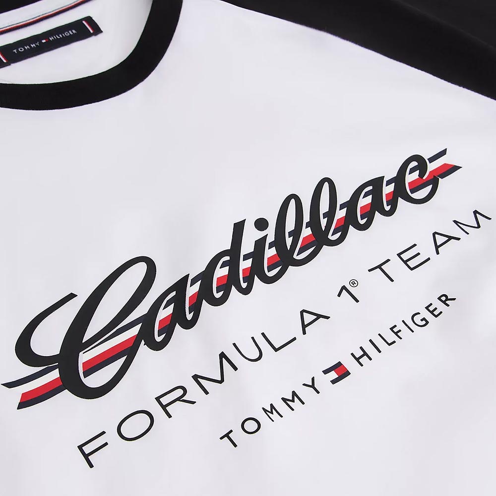 Cadillac Formula 1® Team Logo Raglan T-Shirt - White/Black