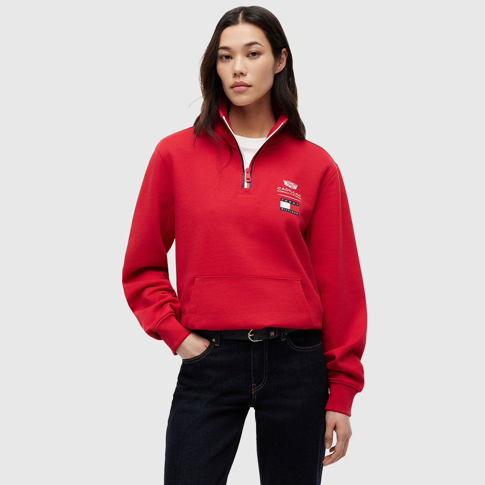 Cadillac Formula 1 Team Half-Zip Sweatshirt - Red