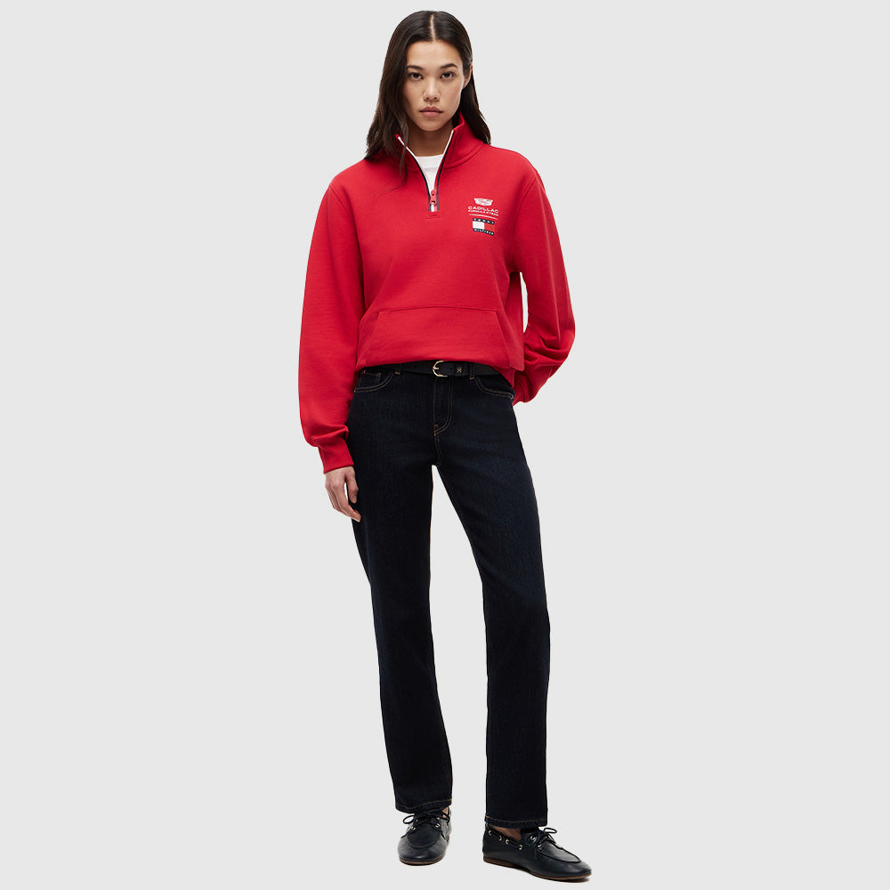 Cadillac Formula 1 Team Half-Zip Sweatshirt - Red