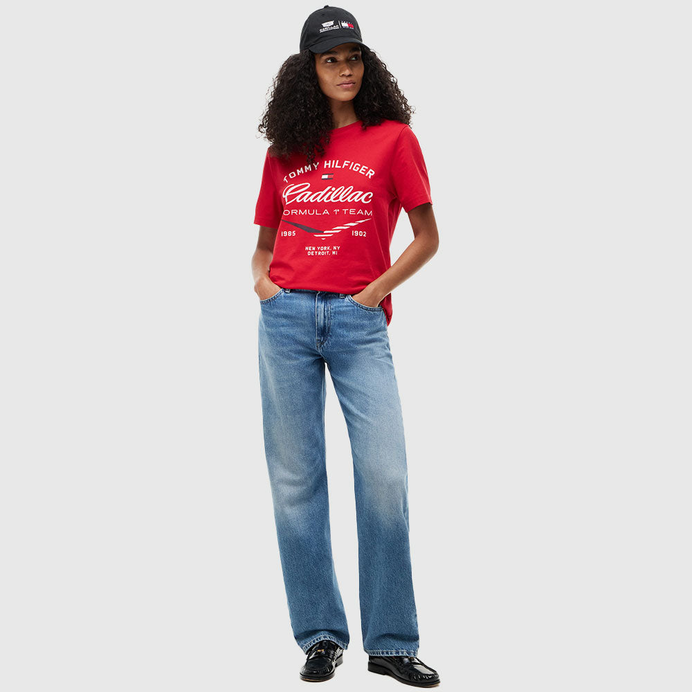 Cardilac Formula 1 Team Varsity Graphic T-Shirt - Red