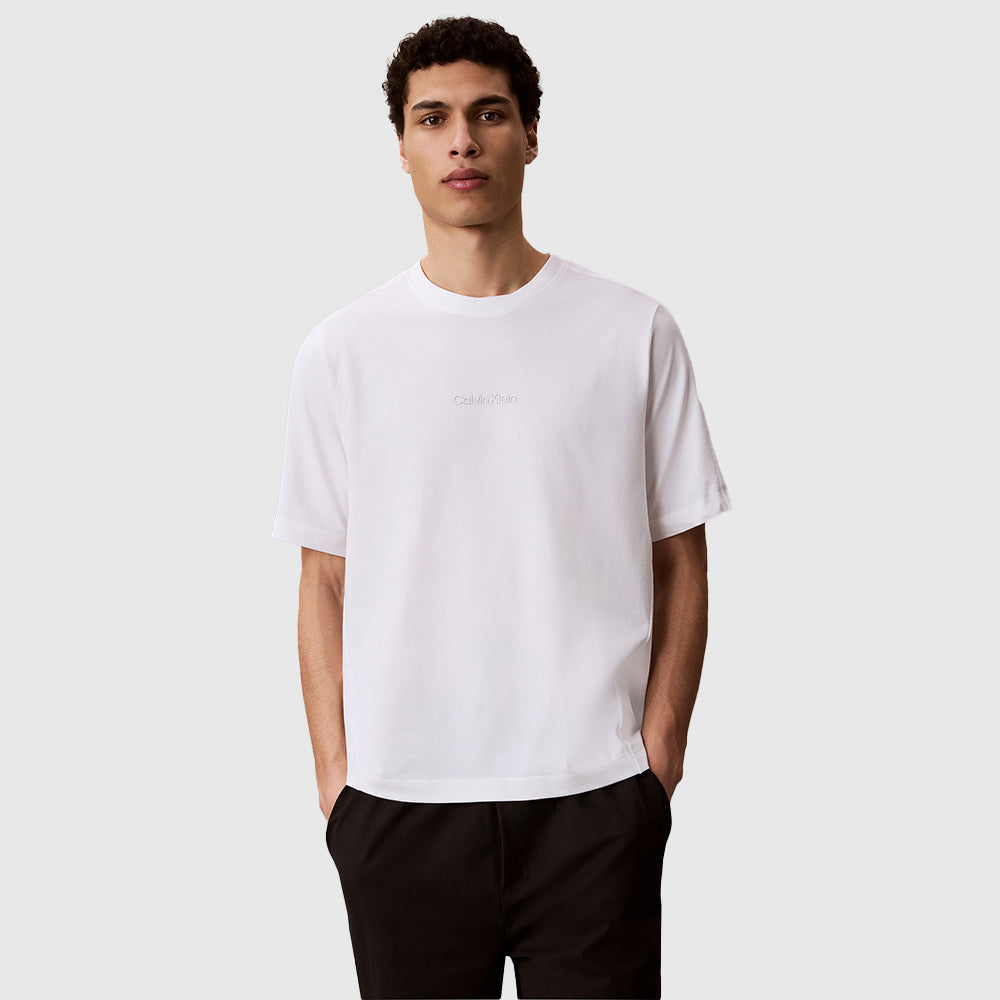 Performance Cotton Blend Gym Top - White