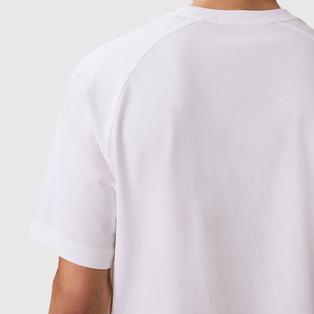Performance Cotton Blend Gym Top - White