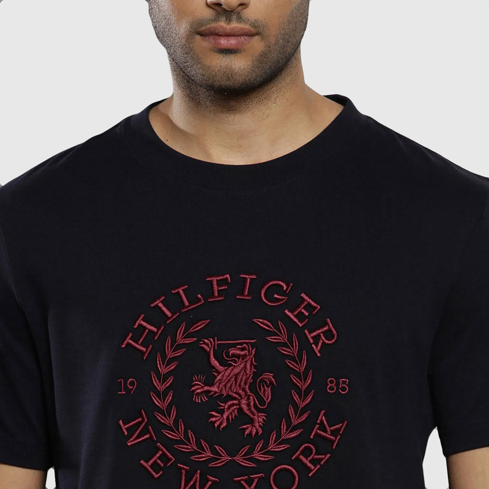 Icon Crest T-Shirt - Navy *