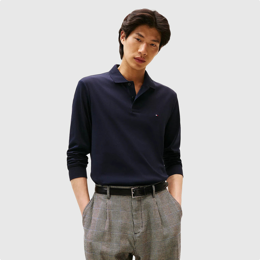 Tommy Hilfiger Liquid Cotton Golfer - Navy |ThirdBaseUrban