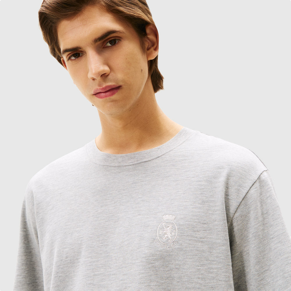 Small Crest Graphic T-Shirt - Grey Heather