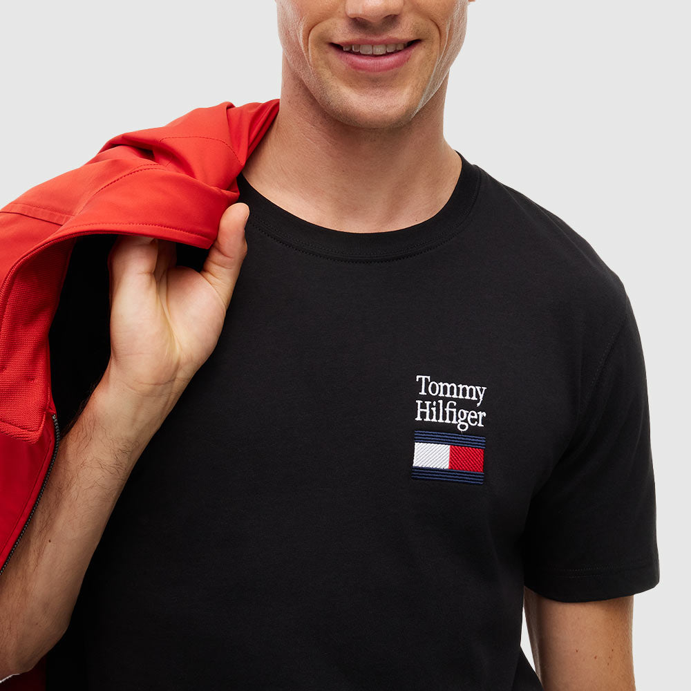 Logo Embroidery T-Shirt - Black