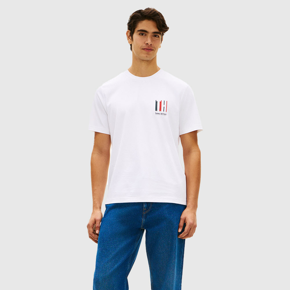 Icon Interlock Embossed T-Shirt - White