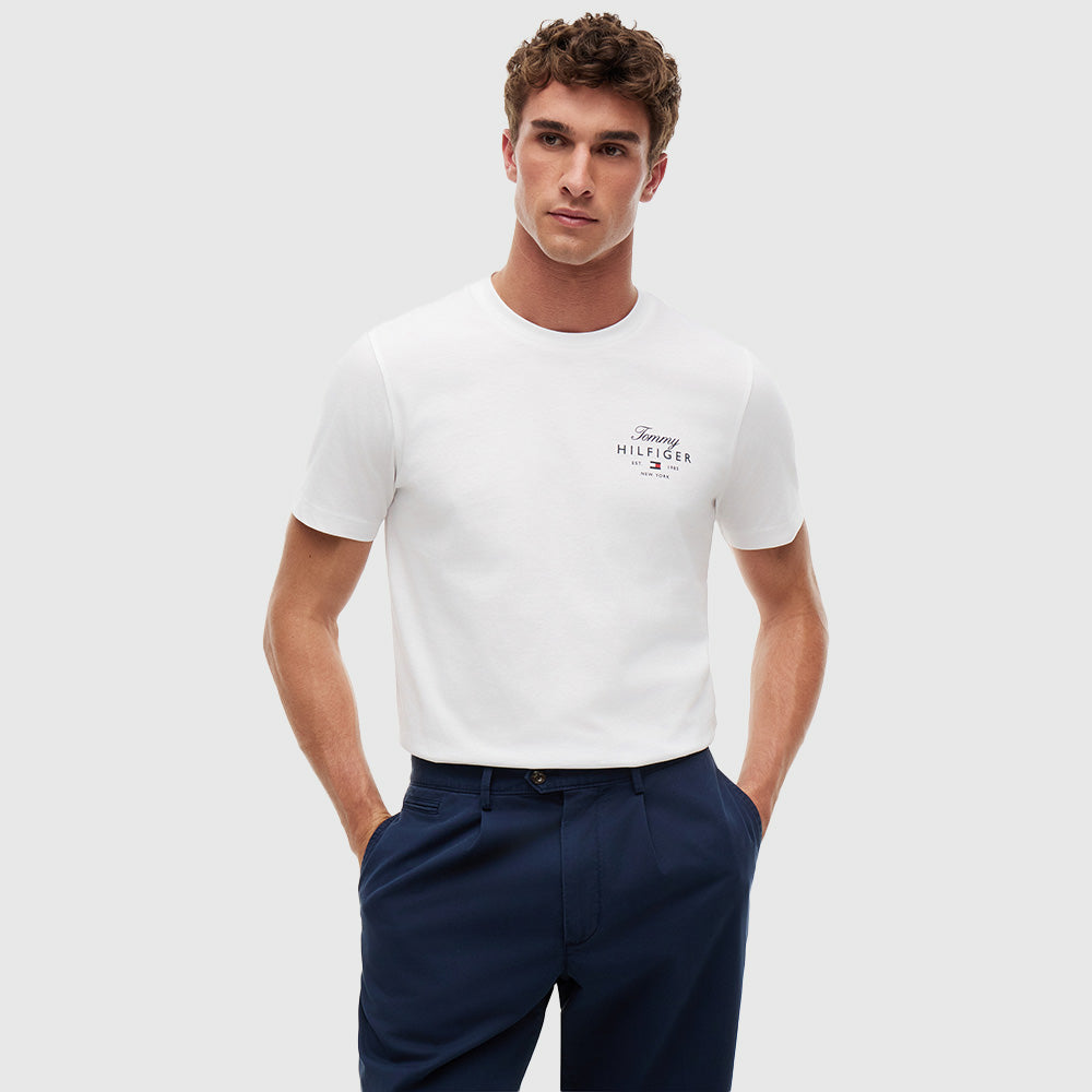 Logo Jersey Crew Neck T-Shirt - White