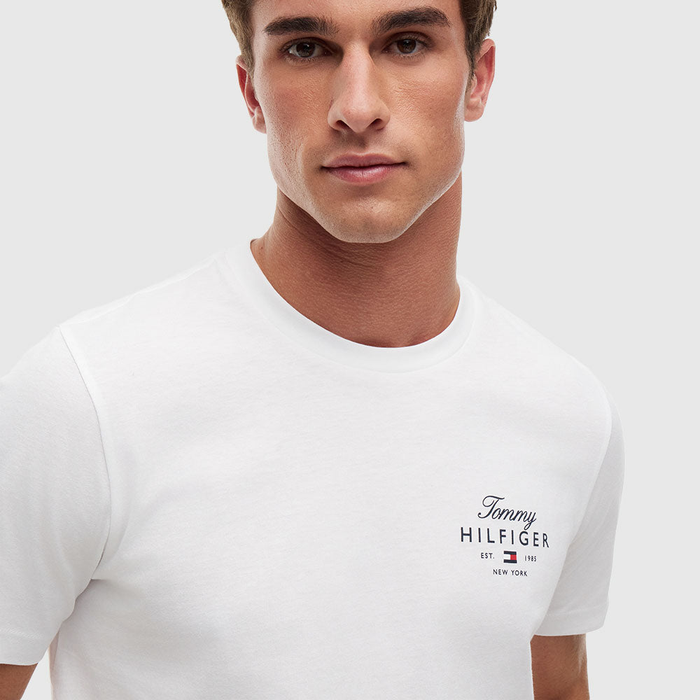 Logo Jersey Crew Neck T-Shirt - White