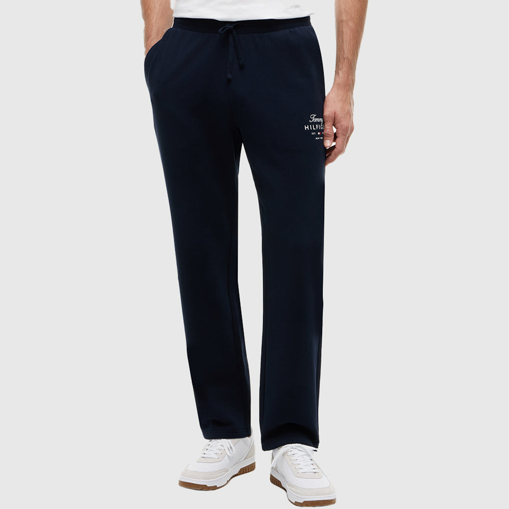 Script Stack Sweatpants - Navy