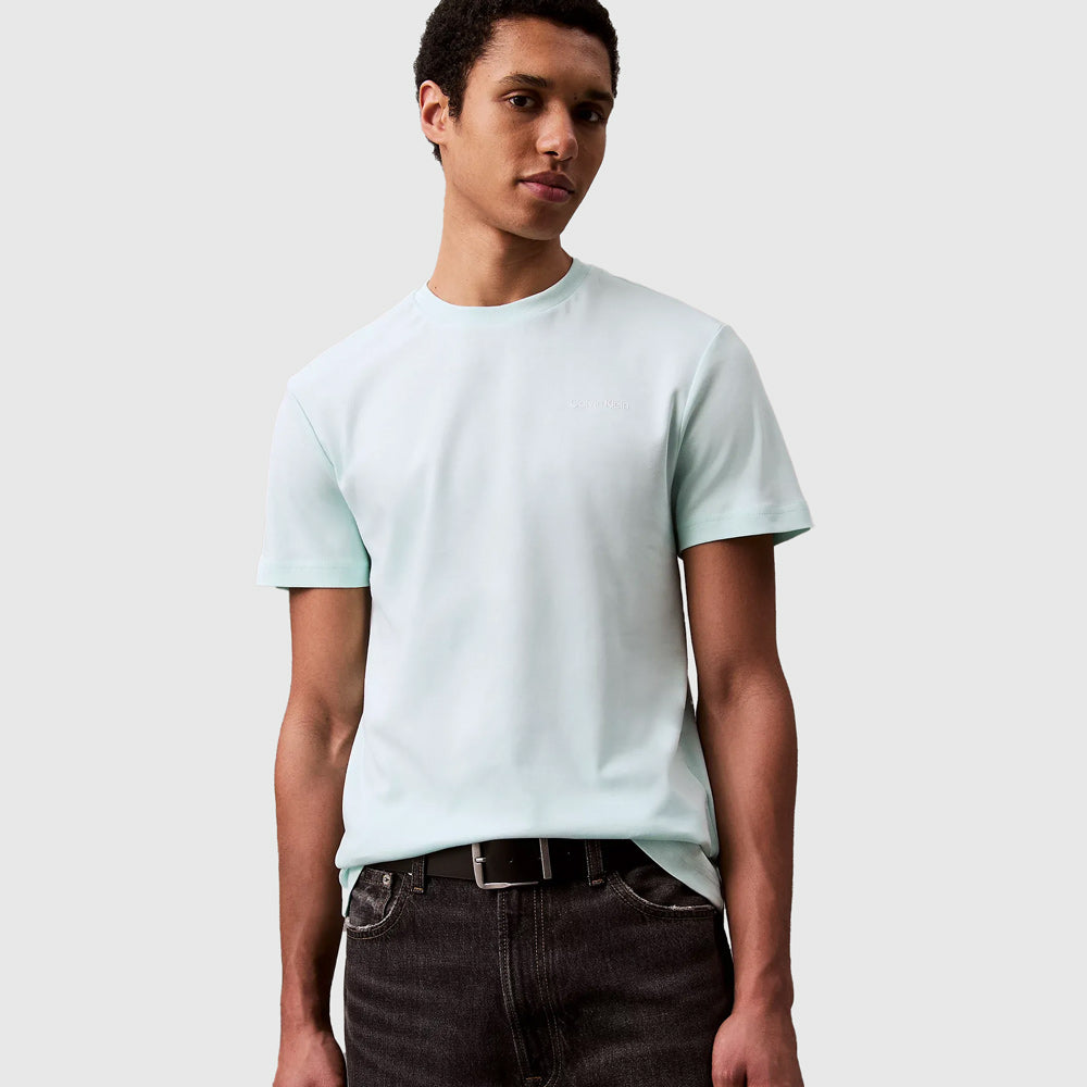 Calvin Klein Micro Interlock T-Shirt - Jade |ThirdBaseUrban