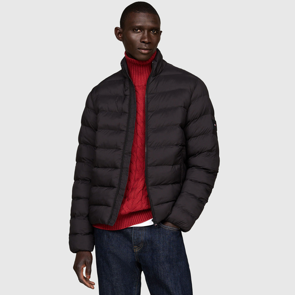 Tommy Hilfiger Collar Puff Jacket - Black |ThirdBaseUrban