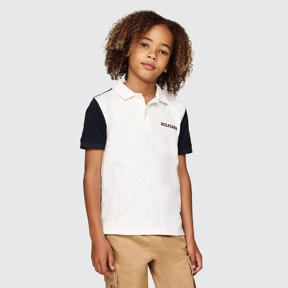 Tommy Hilfiger Kids Regular Golfer - Off White |ThirdBaseUrban