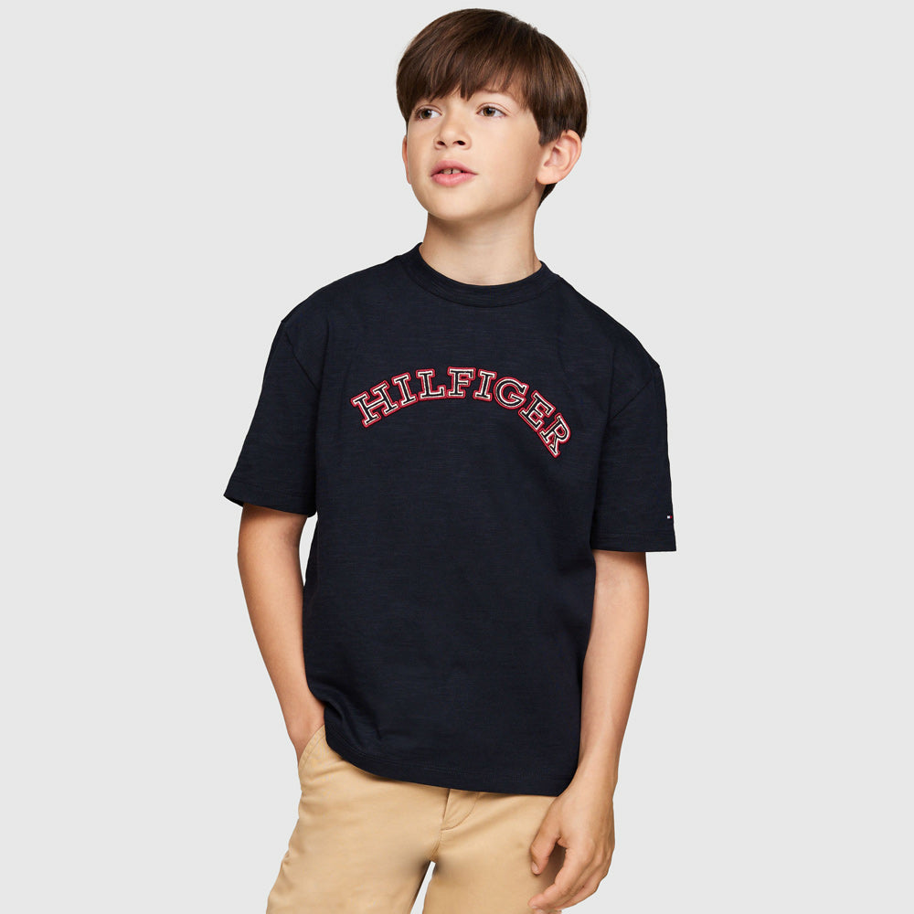 Tommy Hilfiger Kids Embroidered T-Shirt - Navy |ThirdBaseUrban