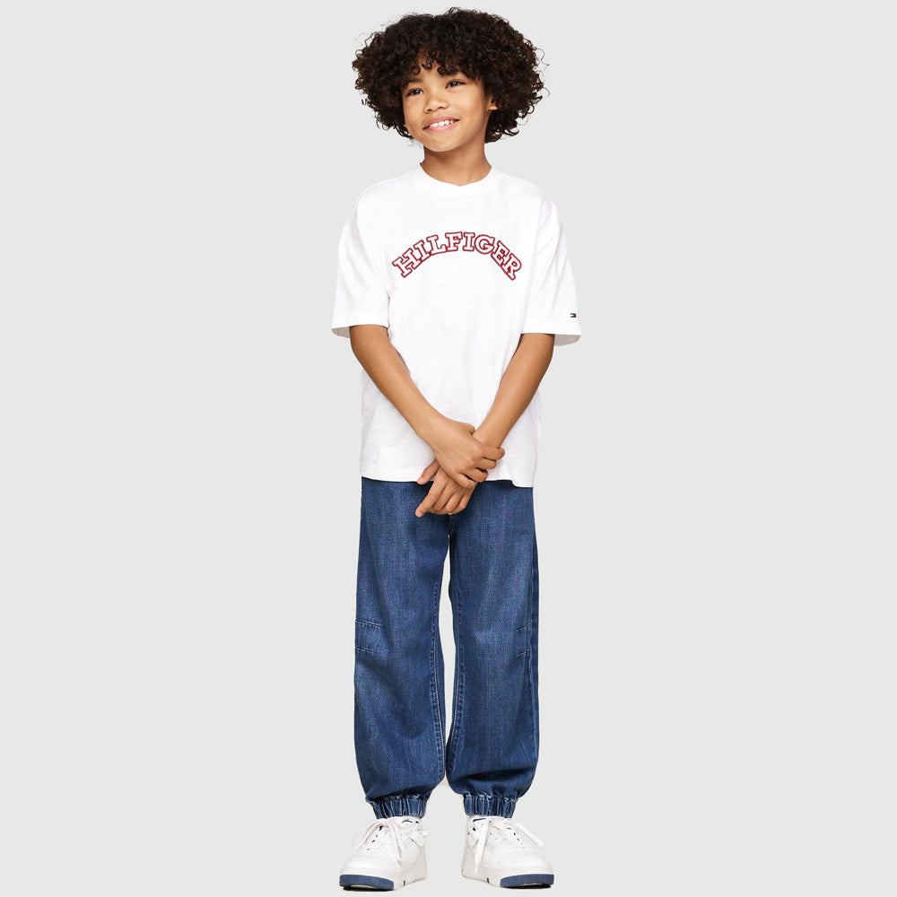 Kids Embroidered T-Shirt - White