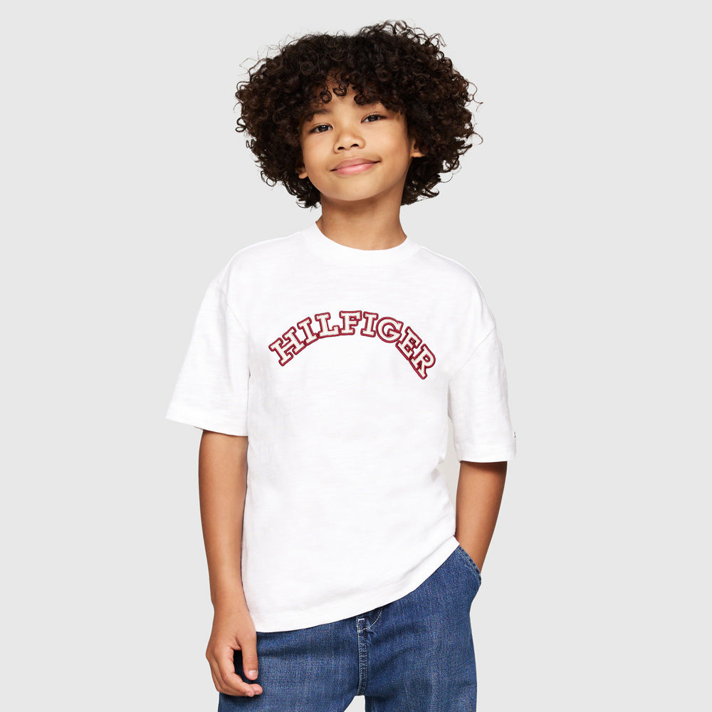 Tommy Hilfiger Kids Embroidered T-Shirt - White |ThirdBaseUrban