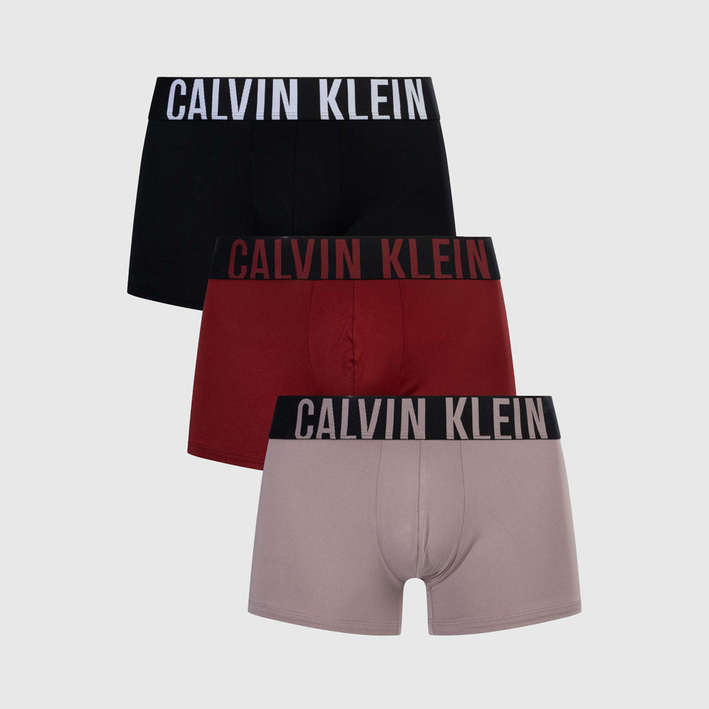 Calvin Klein 3 Pack Logo Trunks - Black Multi |ThirdBaseUrban